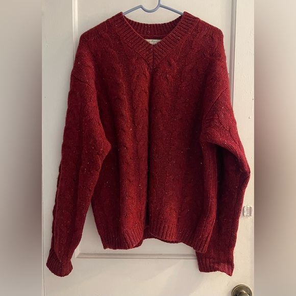 Gap Vintage 100% Wool Vneck Mens Sweater Size Small - Picture 1 of 3
